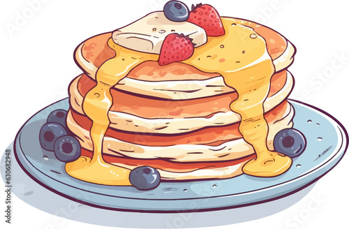 pancakes with honey