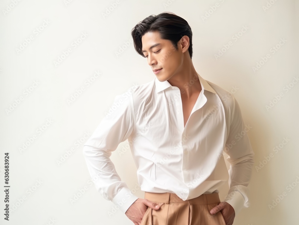 30 years old asian man in emotional dynamic pose 30 years old asian man in emotional dynamic pose