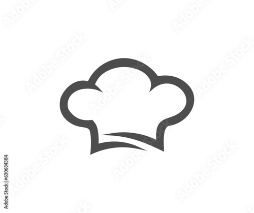 Chef hat logo design. Restaurant sign and symbol vector design and illustration.

