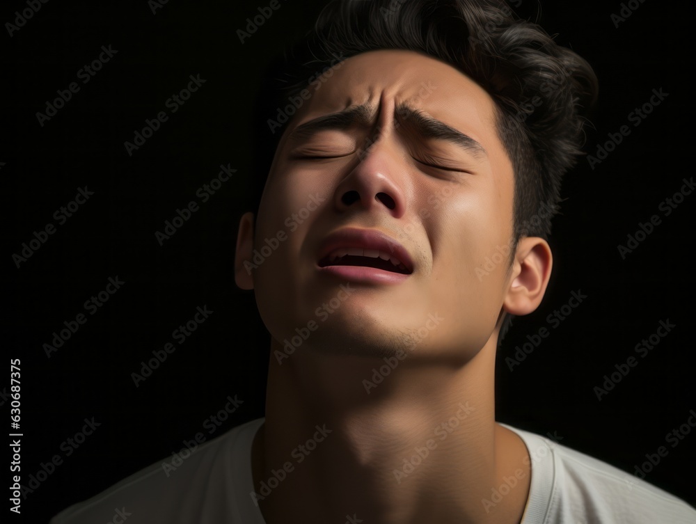 Asian man emotional dynamic gestures Asian man emotional dynamic gestures