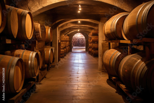 Wine Aging in Oak Barrels