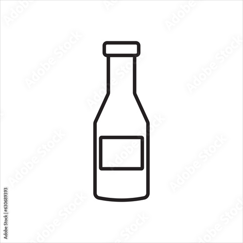 glass bottle icon vector illustration symbol