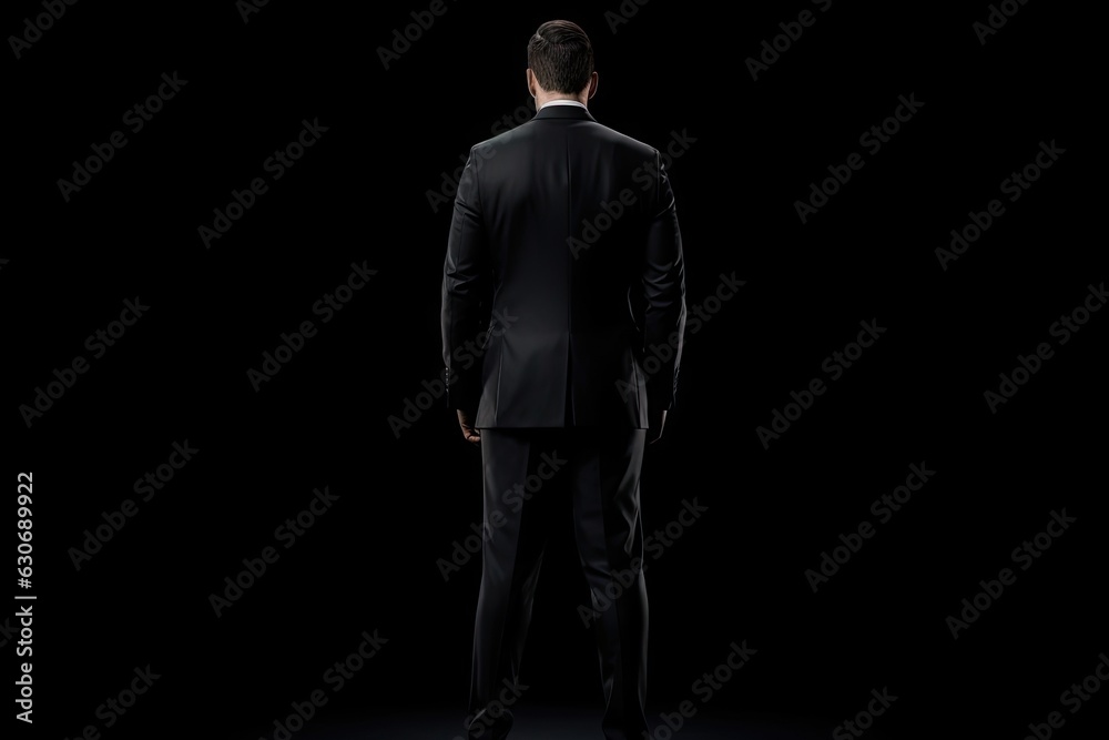 Handsome Corporate Manager: Attractive Caucasian Businessman Standing with Confidence in Professional Office