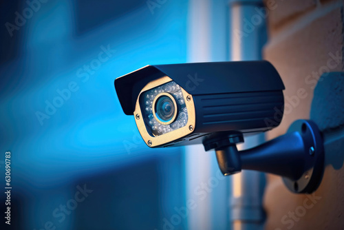 Sleek Residential Surveillance: High-Resolution CCTV Detail