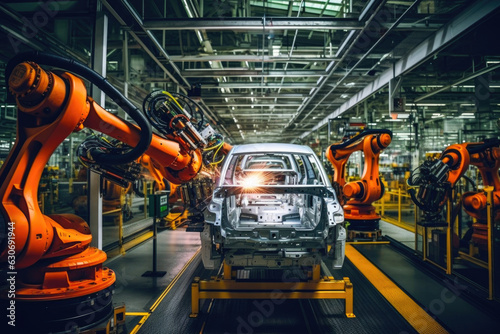Robotic Precision in Car Factory Workflow