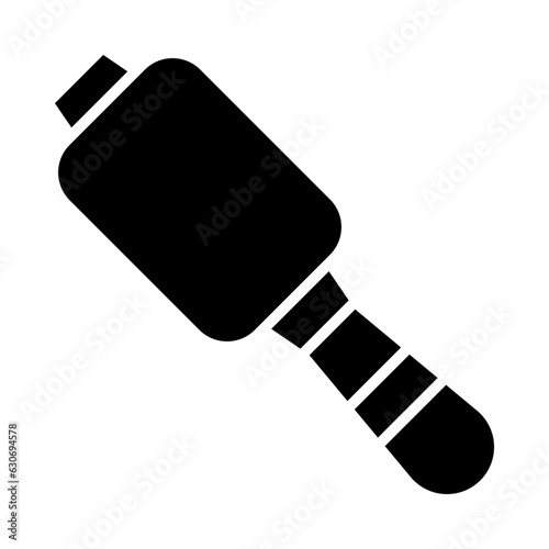 Lint Roller Glyph Icon Design