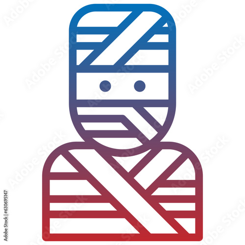 mummy line icon,linear,outline,graphic,illustration