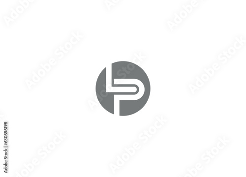 LP letter Logo Design with Creative Modern vector icon template