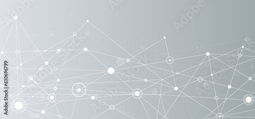 Big data visual information background. Social network concept. Connection vector background.