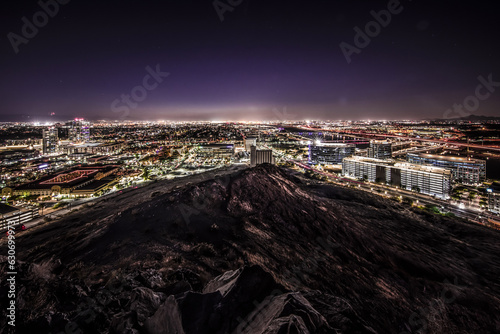 Downtown Tempe from Hayden Butte 'A Mountain' in Arizona, USA photo