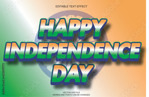 independence day india text effect
