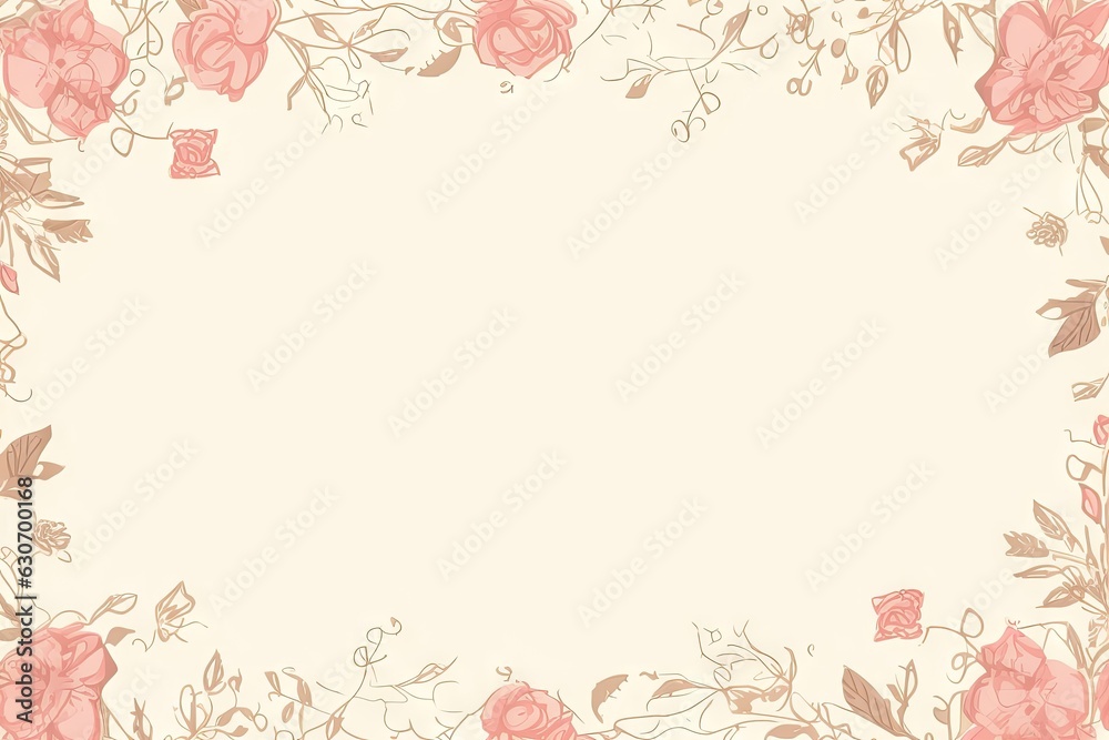 Flower border Frame Background, flower patterned frame, Floral Frame Background.