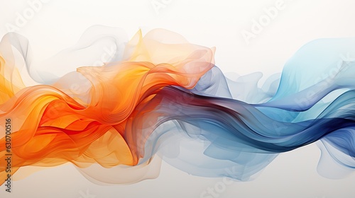 abstract colorful smoke ai generated