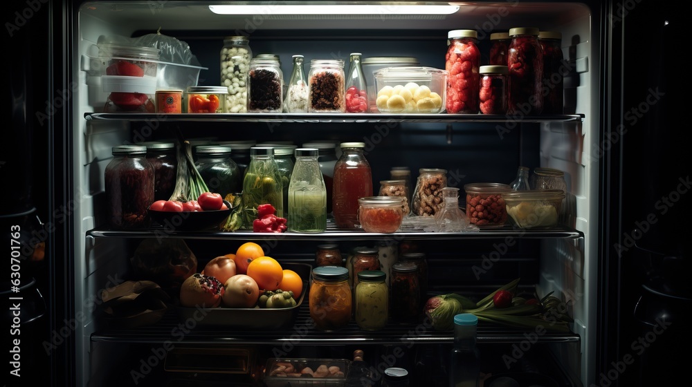 fridge with food ai generated fridge with food ai generated