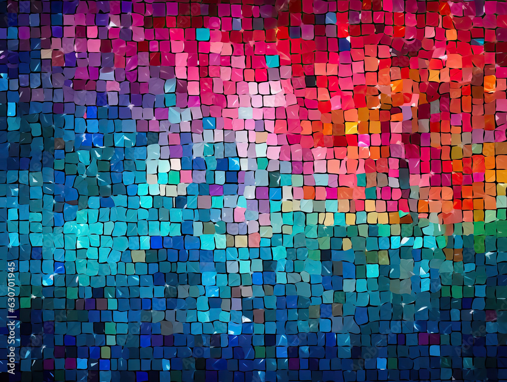 abstract background with color squares