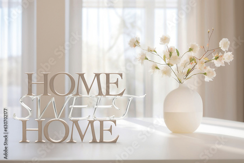 Home Living Room Table Background