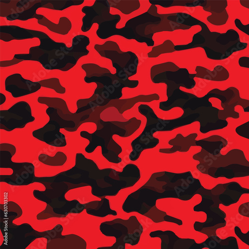 Camouflage seamless pattern. Trendy style camo, repeat print. Vector illustration. Khaki texture, perfect for military army design