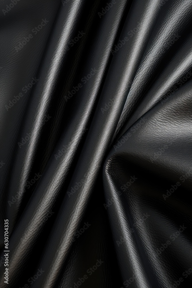 Fototapeta premium Artificial leather texture with waves and bends, AI Generated
