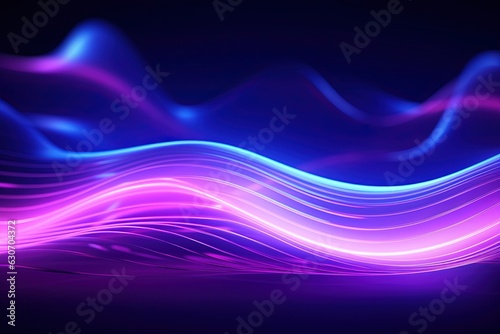 abstract futuristic background with pink blue glowing neon moving high speed wave lines and bokeh lights. Data transfer concept Fantastic wallpaper