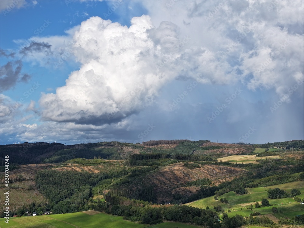 Obraz premium Gewitter überm Westerwald