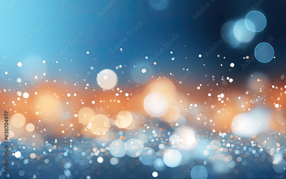 Festive Christmas blurred background with bokeh, copy space Festive Christmas blurred background with bokeh, copy space