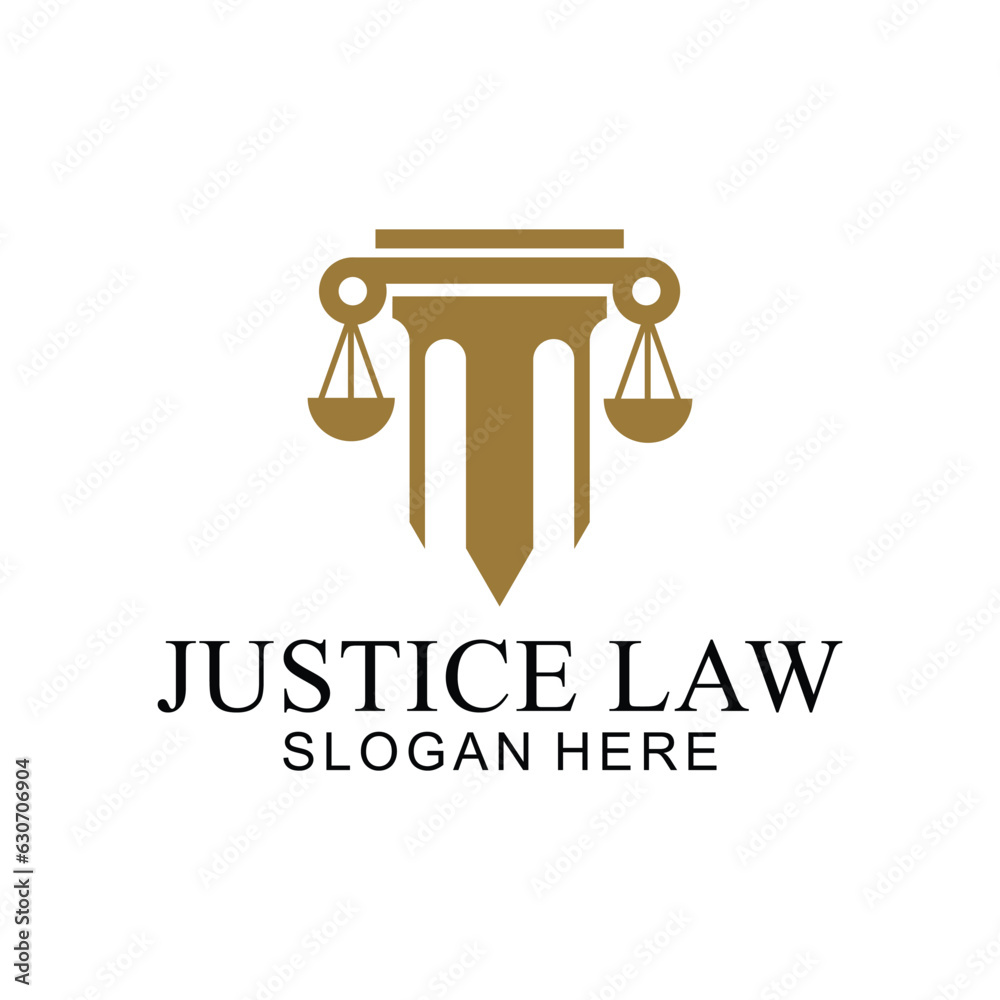 law logo with pillars of justice symbol concept, creative premium of lawyer and law office law logo with pillars of justice symbol concept, creative premium of lawyer and law office