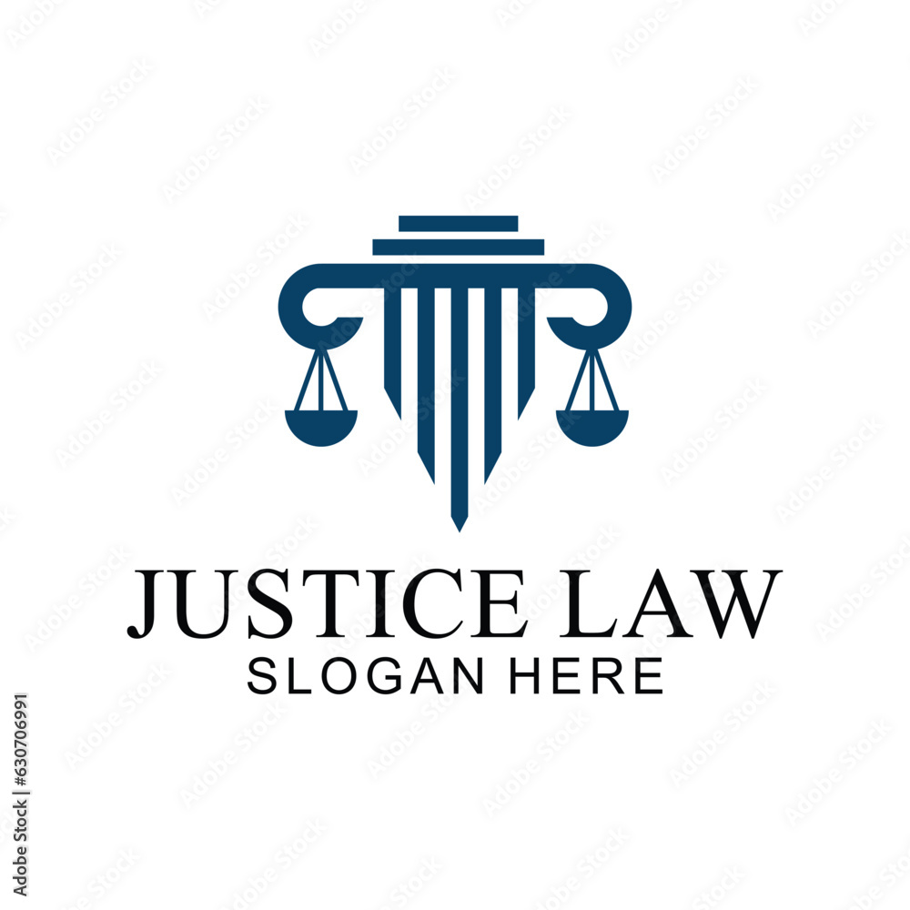 law logo with pillars of justice symbol concept, creative premium of lawyer and law office law logo with pillars of justice symbol concept, creative premium of lawyer and law office
