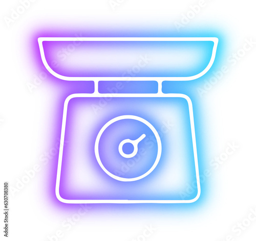 Set of Bakery icon neon