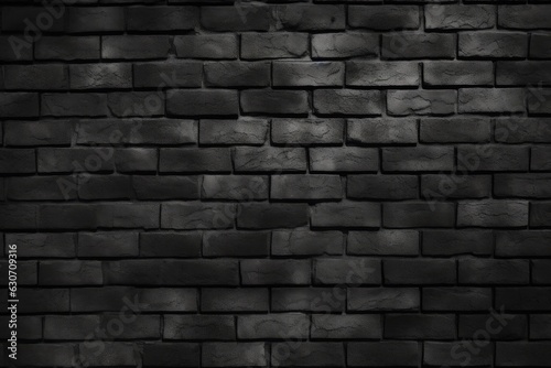 Black brick wall  background for black friday and promotion. Generative AI