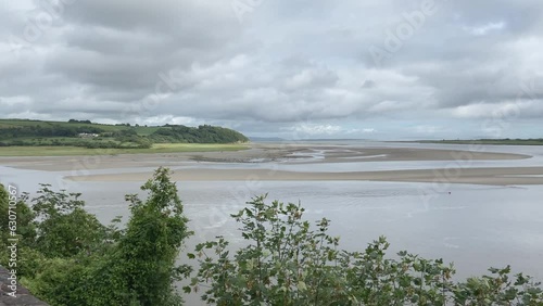 Writing shed, looking over looking the River Taf Laugharne Carmarthenshire Wales