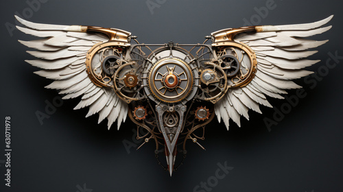 Steampunk mechanical wing