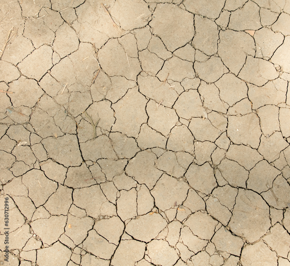 Cracked earth as an abstract background. Texture