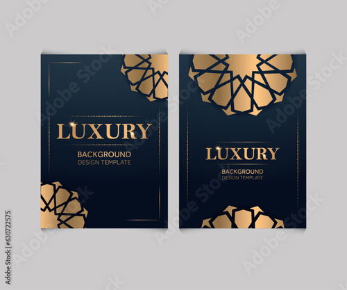 Luxury Golden Decorative Background, WEDDING INVITATION CARD, DESIGN TEMPLATE