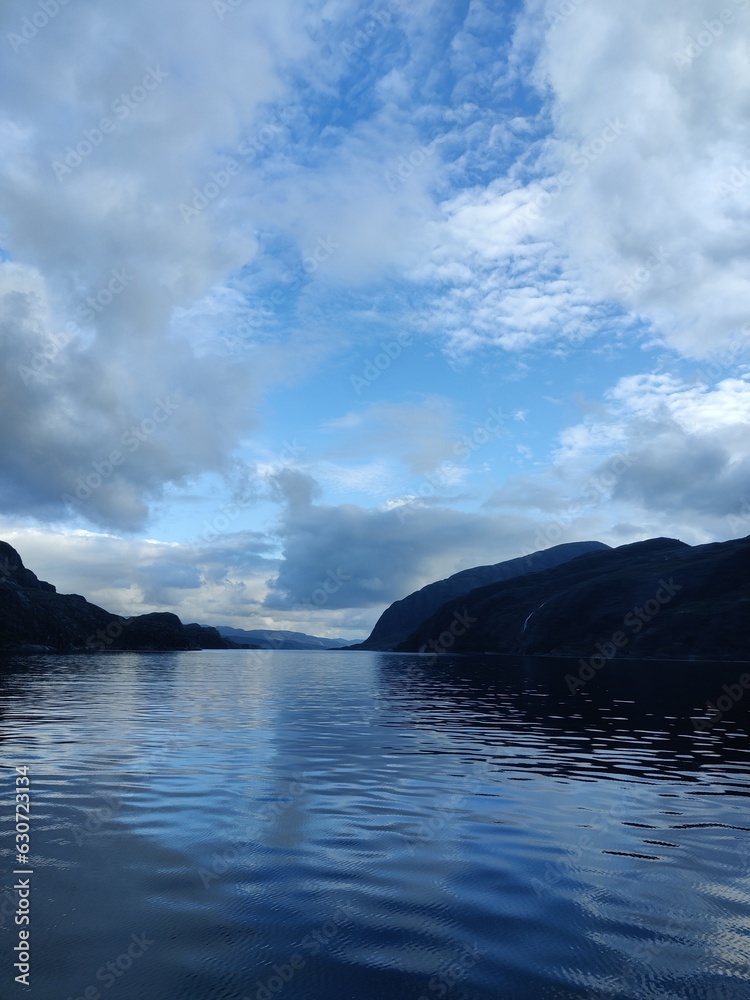clouds over the sea
