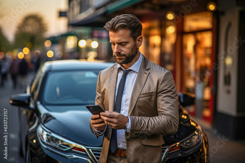 Man using a smartphone, gen...