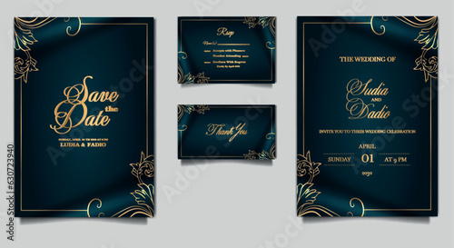 luxury wedding invitation cards