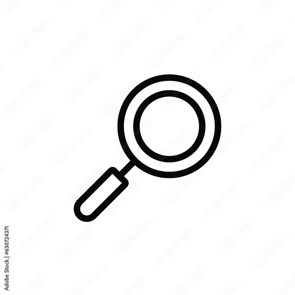 Magnifying Glass - Business Related Icon - Thin line, Outline - EPS Vector Magnifying Glass - Business Related Icon - Thin line, Outline - EPS Vector