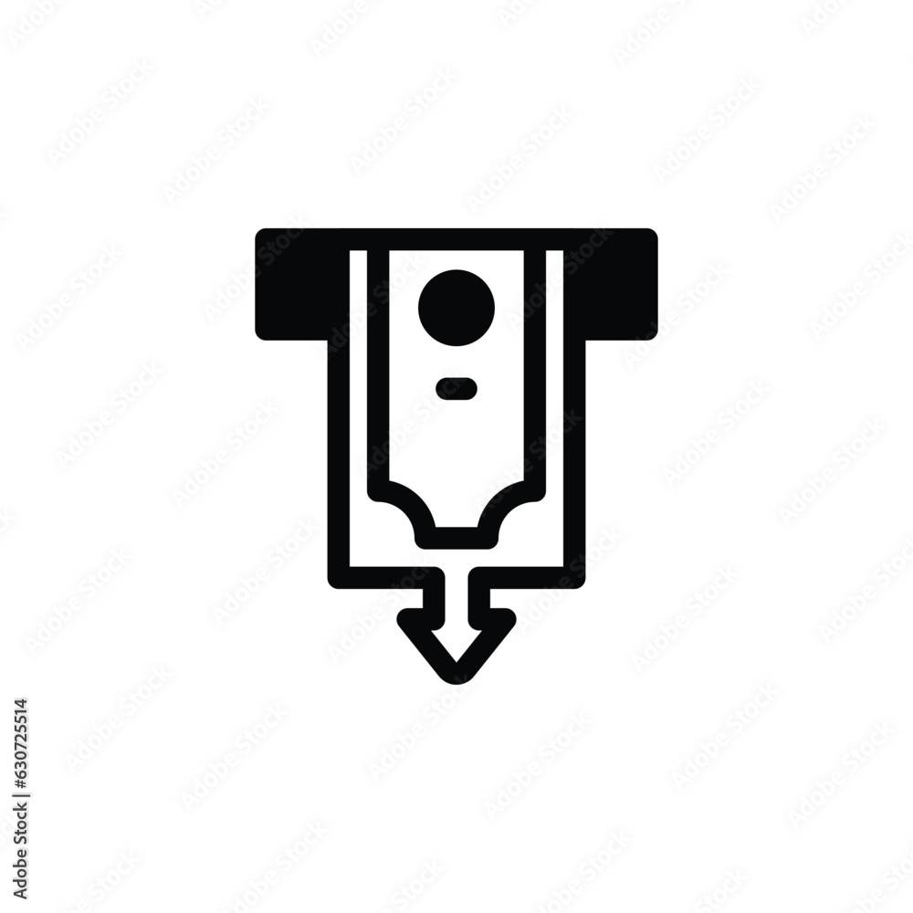 Money Withdrawal - Glyph - Business Related Icon - EPS Vector Money Withdrawal - Glyph - Business Related Icon - EPS Vector