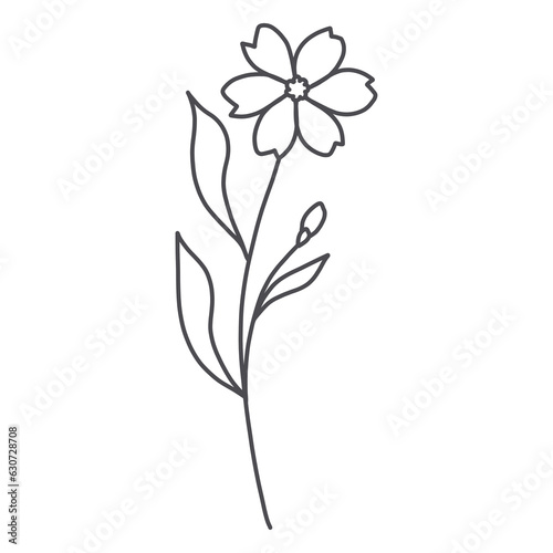 Line Art Floral 