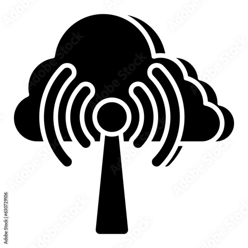 Perfect design icon of cloud hotspot