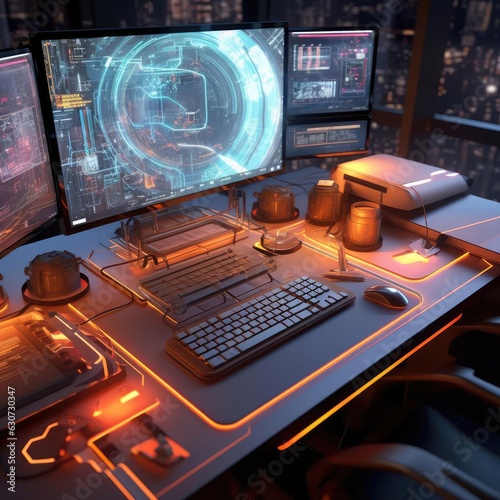 The computer desk of the programmer of the future
