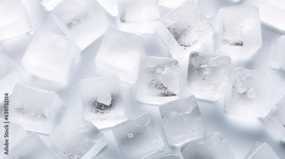 Fresh a lot of ice cubes Fresh a lot of ice cubes