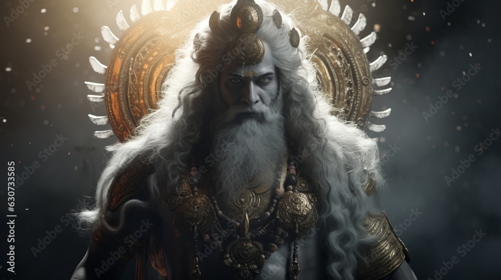 The hindu god brahma.generative ai
 - obrazy, fototapety, plakaty 