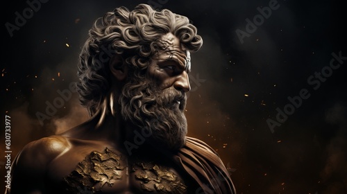 The greek god hephaestus.generative ai 