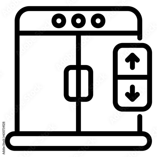  Lift outline icon