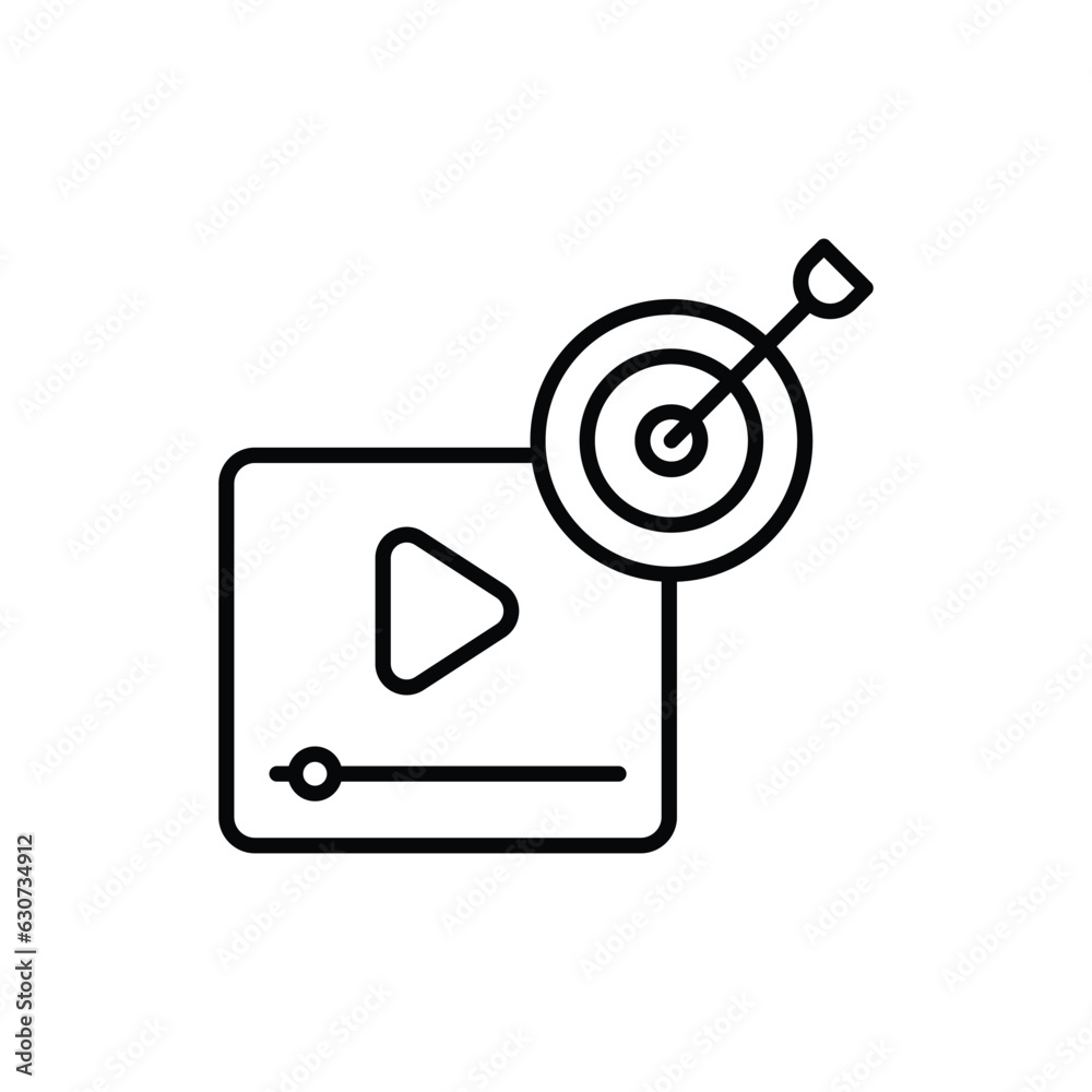 Marketing icon vector stock illustration. Marketing icon vector stock illustration.