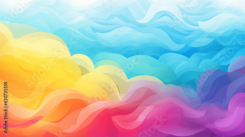 lgbt horizontal background with place for text. Pastel color lgbt flag background. Illustration. Place for text. © Luiza