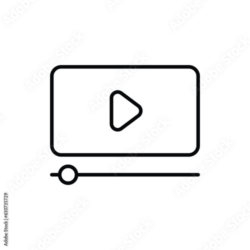 Video Marketing icon vector stock illustration.