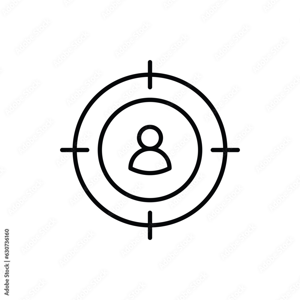 Target icon vector stock illustration. Target icon vector stock illustration.