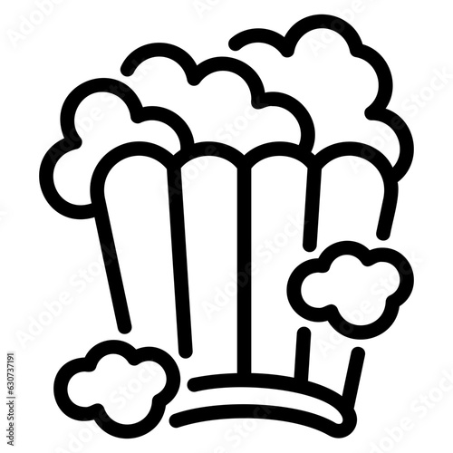  Popcorn outline icon